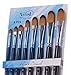 SALE! The Best Artist Paint Brushes - 8 Filbert Brushes PLUS Four Mini Palettes for Acrylics, Oil & Face Painting and Watercolors by Artists Specialty Shop