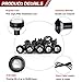 YINTATECH 10pcs Eagle Eye Led 18mm 9W Red Day Running Light Backup Reverse Turn Signal Light Motorcycle Light Clearance Marker Lights
