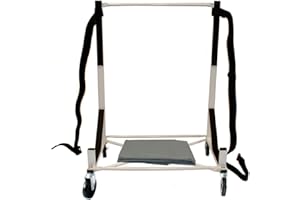 BYUP Premium Heavy-Duty Hardtop Stand Storage Cart with 5 inch Diameter Castors, Securing Strap and Generic Hard Top Dust Cover