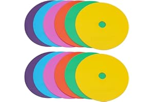 Eco Walker 6inch Non-Skid Flat Cone Spot Markers for Sports Speed Agility Training