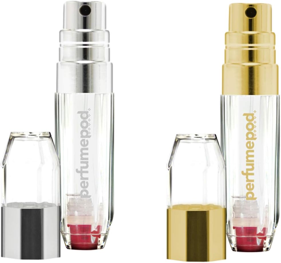 Perfume Holder 2 Perfume Pod Crystal Silver/Gold Amazon.co.uk Beauty