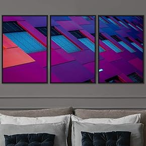 signwin 3 Piece Framed Canvas Wall Art Abstract...