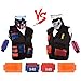 [2 Pack 2020 Newest] DoitY Kids Tactical Vest Kit for Nerf Guns N-Strike Elite Series with Refill Darts, Dart Pouch, Reload Clips, Tactical Mask, Wrist Band and Protective Glasses for Boys Toy Gun War