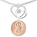 VueJoli I Love You to The Moon and Back Necklace w/Hearts Pendant for Girl Friend, Gift for Wife, Mom, Daughter, Friend etc. 20in Chain