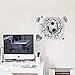 DNVEN 23 inches x 18 inches Soccer Break Out of The Wall PVC Removeable Wall Art Sticker Decal DIY Room Kid Mural Decor Letter Soccer Football