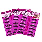 Allures & Illusions Fake Mustaches on Purple Card