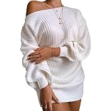 LAVANACE Women's Casual Oversized Off Shoulder Sweater Dresses Long Chunky  Pullover Jumper, Pink, XL price in UAE | Amazon UAE | kanbkam