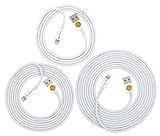 3 6 10Ft 8 Pin to USB Extended SUPER HEAVY DUTY Charging and Sync Cable Cords Charger Wire for Apple iPhone 5 5S 5C,iPhone 6 iPhone 6 Plus, iPad 4 Mini air Ipod Touch Nano 7th Gen Compatible with the latest iOS (white)