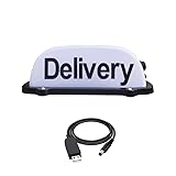 FUNGNLY USB Rechargeable Delivery Light, Roof