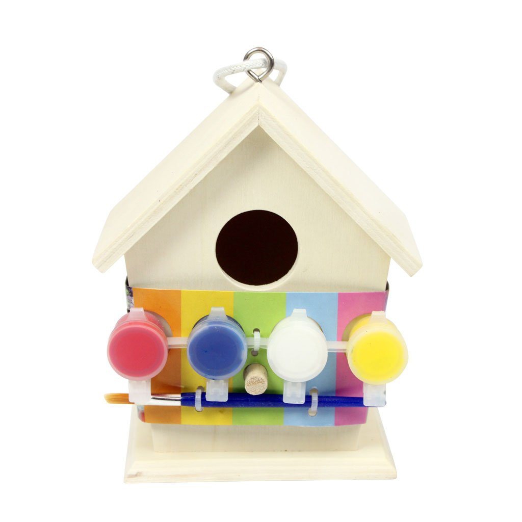 Carousel Home Art and Craft Paint Your Own Wooden Bird House