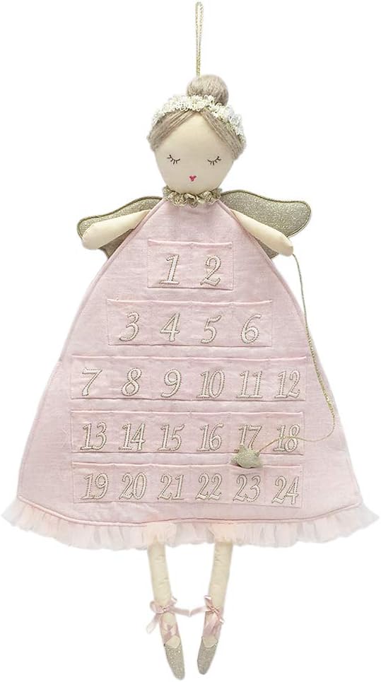 Nutcrackers - MON AMI Holiday Ballerina Inspired Plush Advent Countdown to Christmas Calendar, Wall Hanging, Christmas Decor, 26IN