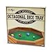 12-inch Felt-Lined Wooden Dice Trays by Wiz Dice (Octagon)