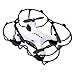 Virhuck GB202 Mini Drone 2.4GHz 4CH 6-AXIS GYRO Multicolor LED, Little Nano RTF Quadcopter with 3D Flips Christmas Gift, White