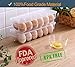 12 Egg Holder, Egg Tray With Lid, Egg Storage Container for Kitchen Refrigerator, Pack of 2