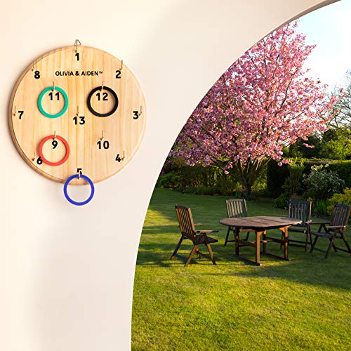 OLIVIA & AIDEN Ring Toss Indoor Outdoor Game for Kids and Adults 4