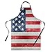 Bang Tidy Clothing Apron USA Flag Cooking Aprons for Independence Day - Stars and Stripes 4th July Memorial Day Labor Day