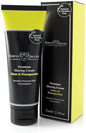 Edwin Jagger Limes & Pomegranate Natural Premium Shaving Cream in tube