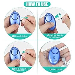 ROMILE Safe Sound Personal Alarm - 6 Pack【Siren