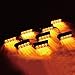 Xprite G1 Series Yellow Amber 4 LED 4 W 8 Heads 32 LED Hide A Way Emergency Vehicle Strobe Warning Lights Lightbars For Deck Dash Grill Windshield Headliner