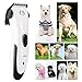 Glendan CP-7800 Quiet Rechargeable Cordless Professional Pet Dogs and Cats Electric Clippers Grooming Trimming Kit(White)