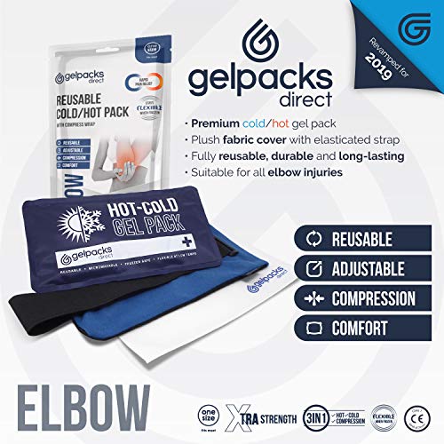 GelpacksDirect Elbow Ice Pack with Wrap Tennis Elbow Treatment