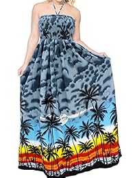 Evening Tubo Maxi Falda Vestido Backless De Playa Sundress Halter Boho Parte Traje de baño