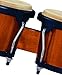 Meinl Percussion Bongos with Rubberwood Stave Shells — NOT Made in China — Natural Buffalo Skin Heads, 2-Year Warranty, Maple, inch (HB100MA)