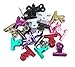 yueton 20pcs Mixed Color Metal Bulldog Clips, Utility Paper Clips, Hinge Clips for Home, Office Use