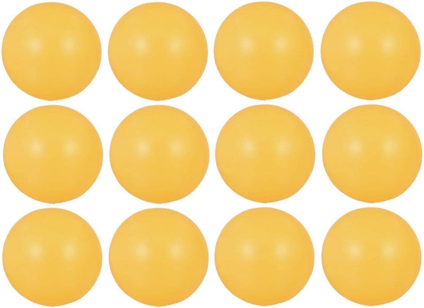 Sportline ® Pack of 12 Ping Pong Table Tennis Balls (ABS Material) - Orange