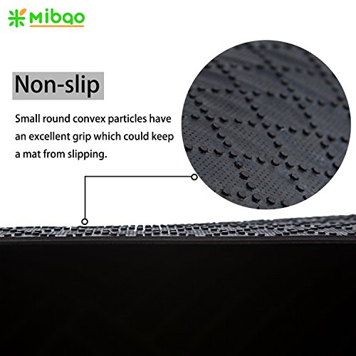 image for Mibao Low Profile Shoe Scraper Doormat Indoor Outdoor Floor Mat Entran