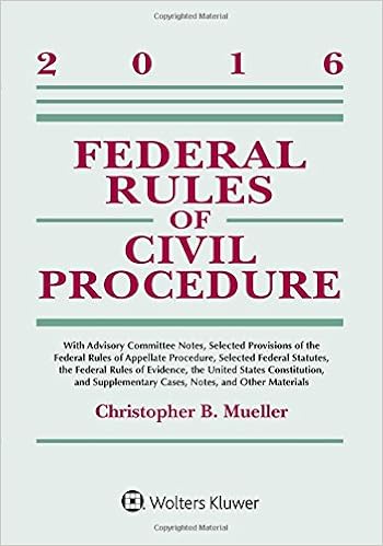Federal Rules Of Civil Procedure 2016 Statutory Supplement