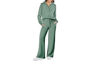 Prinbara Womens 2 Piece Outfits Lounge Sets 2024 Fall Oversized Sweatshirt wide leg Pant Casual Matching Sweat Set Tracksuit