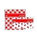 Lunchskins Reusable 2-Pack Bag Set, Red Picnic (1 Sandwich + 1 Snack)