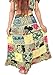 WEVEZ Pack of 3 Hippie Tiered Maxi Long Vintage Patch Skirts Acid Wash
