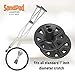 EZ-Walk/SandPad LandPad All Terrain Stabilizer Crutch Tips (Paired Pack) Made in The USA