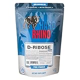 Hard Rhino D-Ribose (Bioenergy Ribose) Powder, 500 Grams (1.1 Lbs), Unflavored, Lab-Tested, Scoop Included