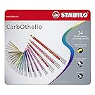 Stabilo CarbOthello Chalk-Pastel Colored Pencil, 4.4 mm - 24-Color Set