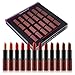 SHANY Lipstick Set of 12 Long-lasting and Moisturizing Creamy Colors with Various Finishes - Warm Wishes