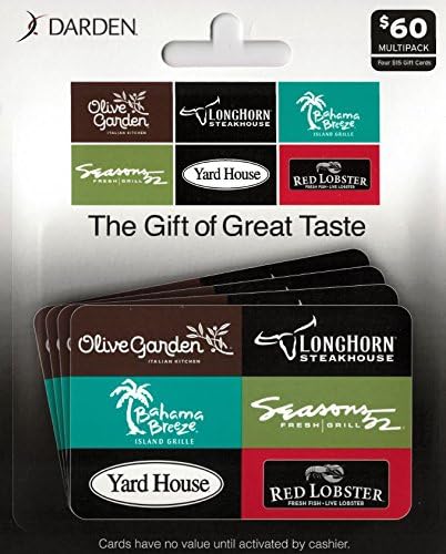 Darden Restaurants, Multipack of 4 - $15