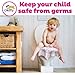 Princess Disposable Toilet Seat Cover for Kids 20 Pack, XL, Waterproof & Individually Wrapped Toddler Toilet Covers Disposable for Travel, Potty Liners for Toddlers, Potty Training for Girls and Boys