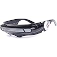 Futuristic Cyclops Monoblock Shield Mirrored Polarized Sunglasses UV400