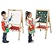 Beebeerun Large Adjustable Double-sided Kids' Art Easel Standing Easel with Paper clip, Chalk Board, Easel for Toddler with Bonus Magnetic Letters, Numbers and Other Accessories
