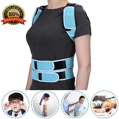 Adjustable Back Posture Corrector Brace Back Shoulder Brace Support Posture Correction Belt for Men Women Student Belt (M)