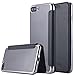 iPhone 8 Plus Case,iPhone 7 Plus Case, LONTECT Slim PU Leather Folio Flip Case with Card Slot & Clear Soft TPU Back Cover for Apple iPhone 8 Plus/iPhone 7 Plus - Black