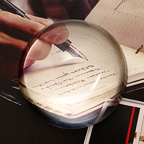 Sumnacon Crystal Magnifying Glass Dome 3.15'' Crystal Magnifier Dome