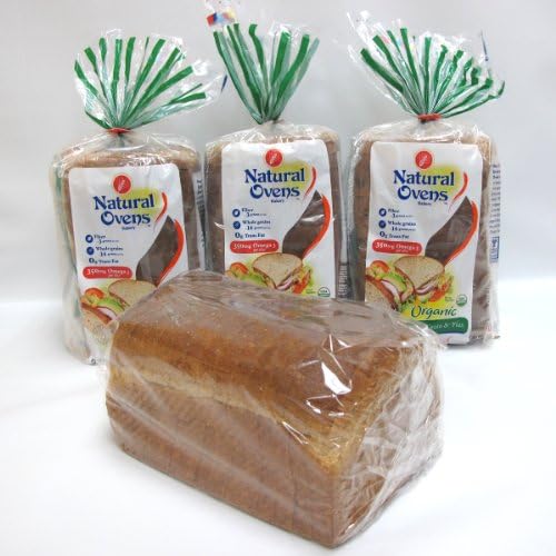 Natural Ovens Organic Whole Grain &amp; Flax Bread (Pack of 4)