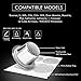 BRBHOM Stainless Steel Reusable Capsules Refillable Coffee Capsules Pods 2pcs Compatible for Nespresso Machines