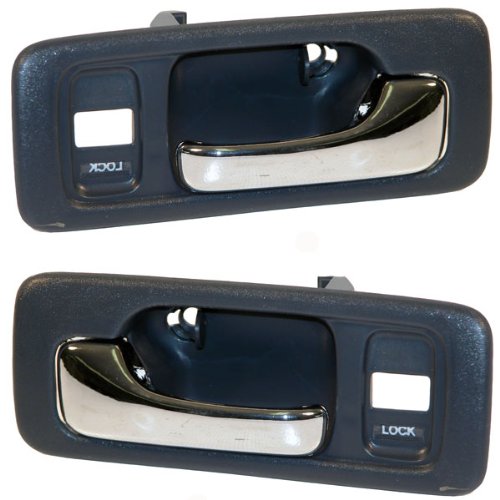 90-93 Honda Accord Blue Inside Inner Interior Door Handles Pair Set