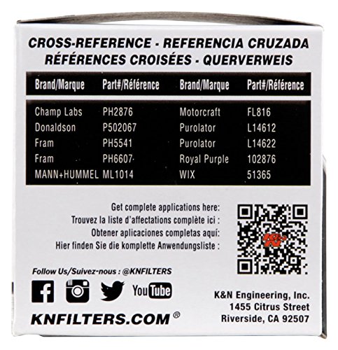 K&N PS-1008 Pro-Series Oil Filter Fit For Honda Hyundai Infiniti Ford Kia Subaru