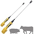 RANCH CHOICE Rechargeable Livestock Prod for Cows Electric Cattle Prod for Cow Dog prod Animal prod with Flexible Shaft (Total 43 INCH)